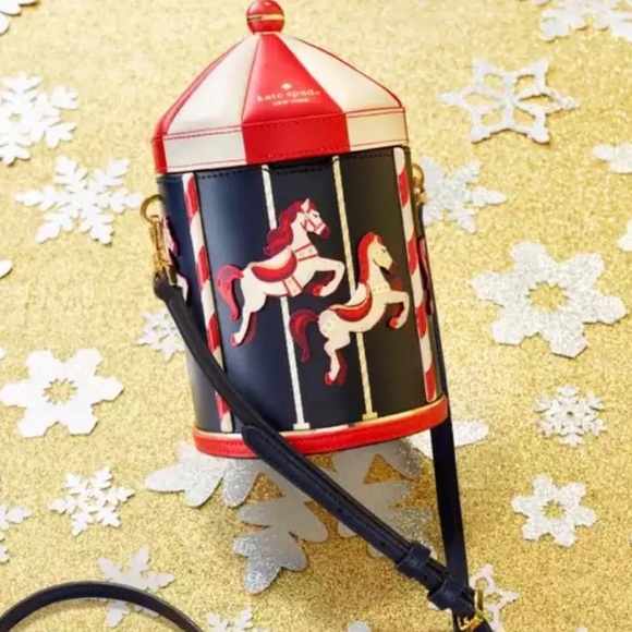 ♠️Kate Spade Carousel Winter Wonders 3D Crossbody Bag NWT - Picture 5 of 5